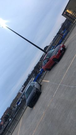 This is a photo of mine(right side) and my buddy’s whip. 