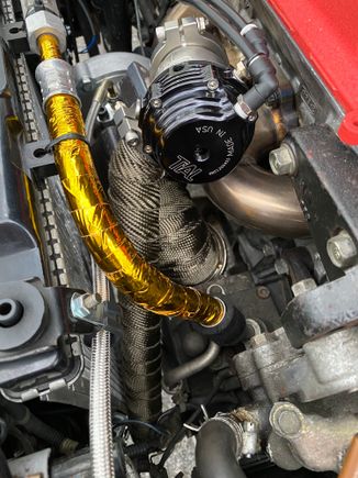 Slowly getting everything heat wrapped! 