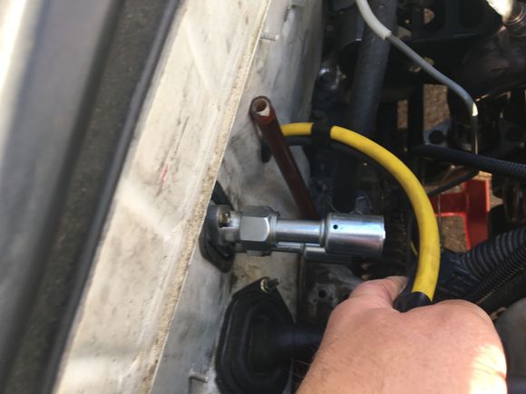 Specialty adapters had previously been installed that convert to