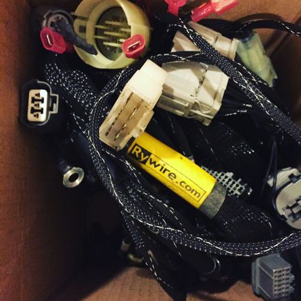 Not much of an update but I'm pretty much just parts collecting at the moment. Picked up a rywire tuck harness last night and last week I went to atp turbo to pick up some bolts I need for the turbo. The goal is to have the car done by March which means I hope to have the motor done by mid February 🙃