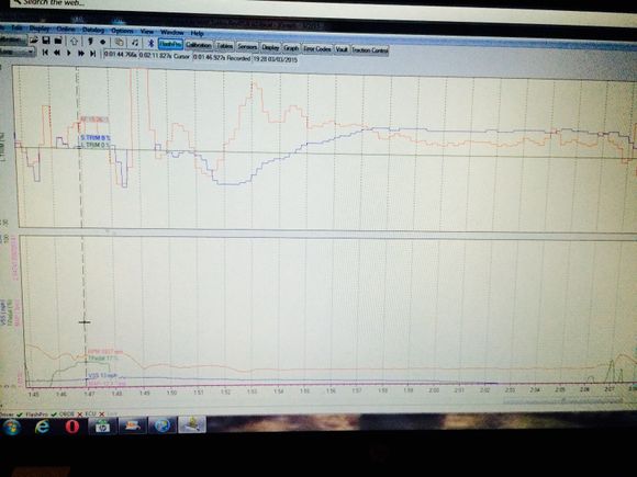 This is when i come to a stop.. Not a great example.. But its hard to catch.. Only when coasting and only once in a while.. I also noticed that as rpm's increase, manifold pressure decreases and vise versa.. Must have something to do with the throttle being closed and the turbo set up..I dont know.. Im trying atleast haha..