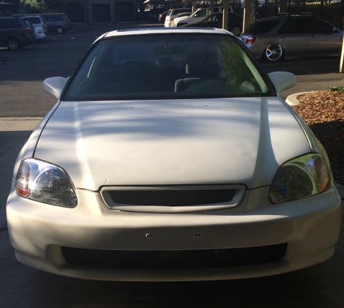 New emblem is on the way, i don't think i'm going to try to fix that small dent in the hood