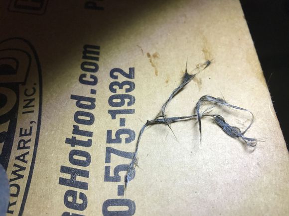 looks like a metallic hairball