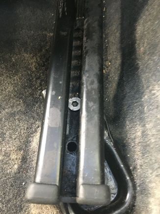 Rear mount, just a bit angled to make it fit. I guess either way once its tacked on it will be solid.