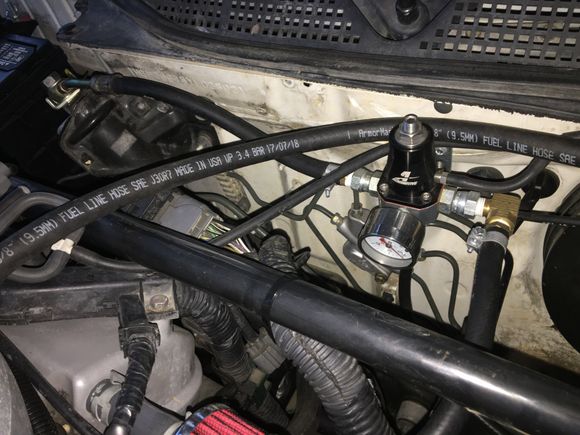 FPR connected right up to the stock fuel line.