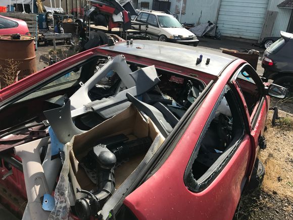 First step was getting all this shit out of the car. 