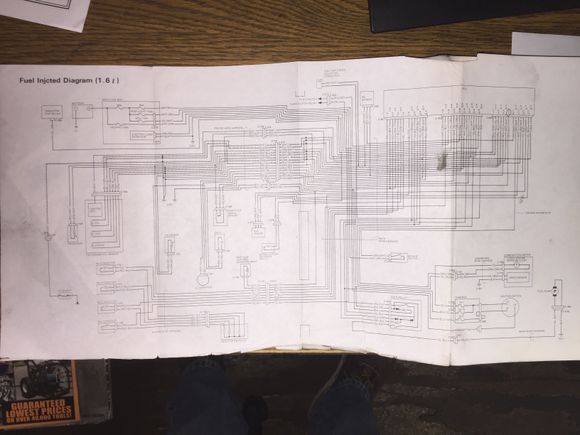 1.6L Multipoint fuel injection wiring diagram