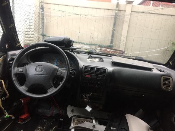 Finally changed the steering wheel from tan to black
