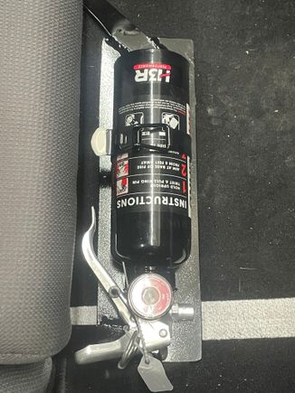 Extinguisher and bracket added