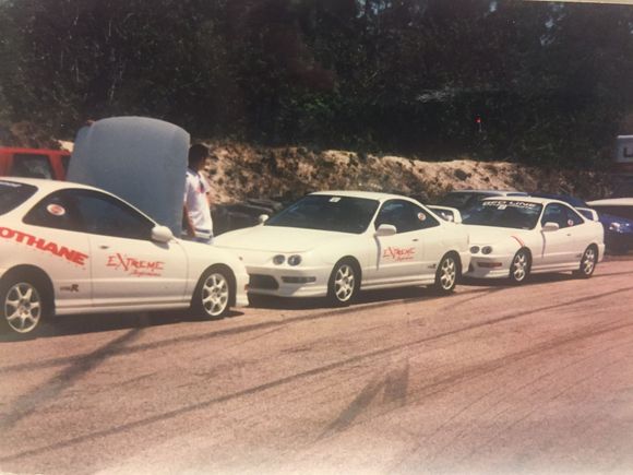 This was at Moroso Motorsports Park  (PBIR) in West Palm Beach FL around 01.  Don't know who owned them but I used to think this was an odd sight... just thought I'd share.