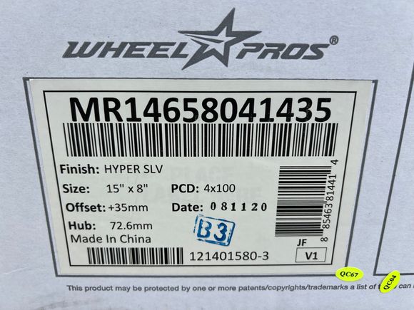 Rear wheels 