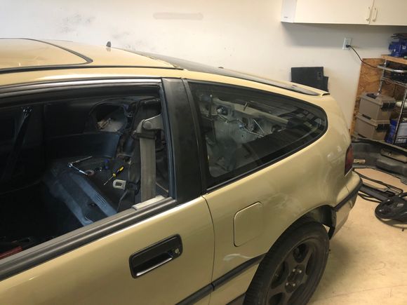 installed the rear quarter windows