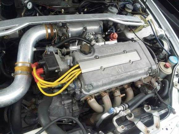 98 Civic engine bay