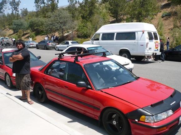 Me posing outside Eibach 09. No fairing yet.