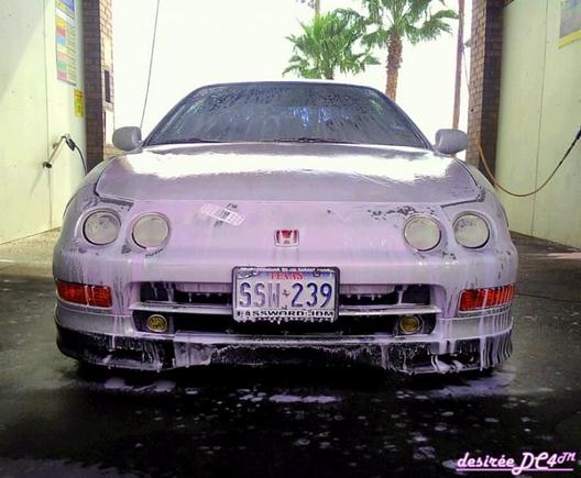 Getting clean.