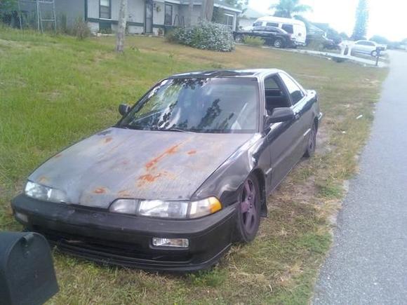 When i first started to rust my hood