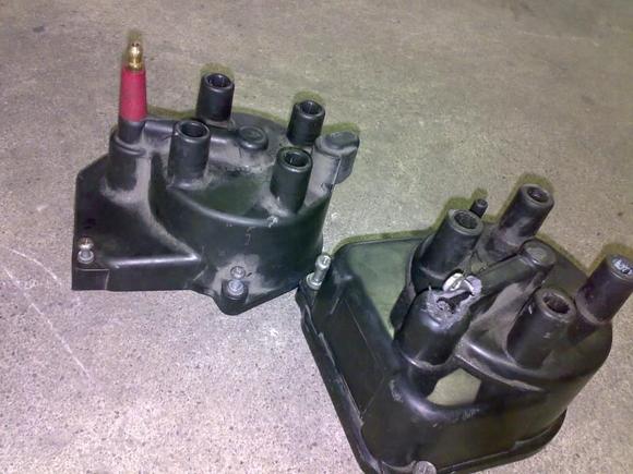 MSD cap on jdm dual carb engine.