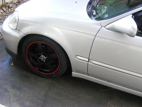 Motegi MR116 16x7 with Sumitomo HTR Z 205/45ZR16's