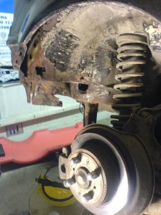 More rust found on the rear wheelwells