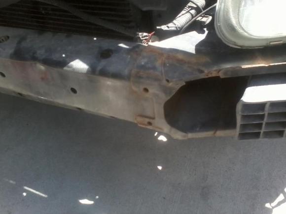 Dent causing fog light to go out