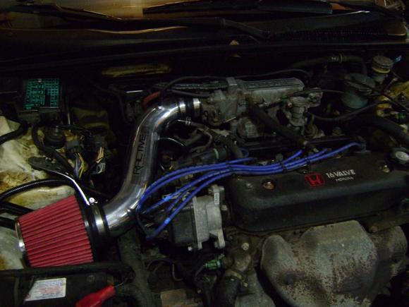 cold air intake, painted the valve cover