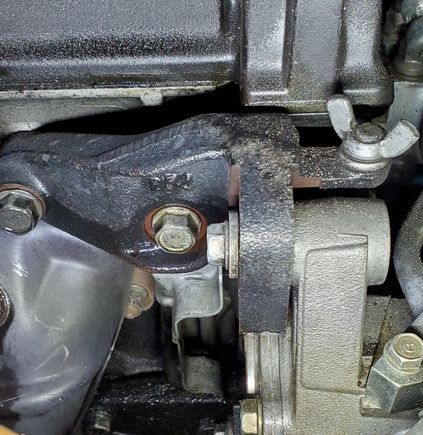 95 LS pump and bracket on JDM b20b in 95 ls