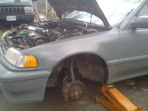 job done  and wheel ready to be put back