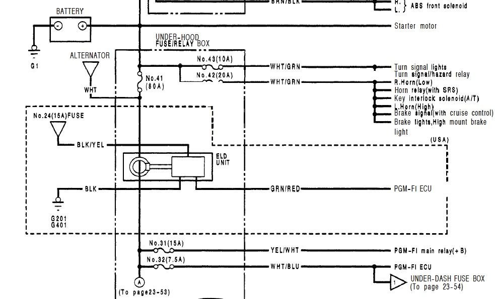 Honda Fuel Pump Relay Diagram