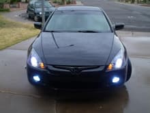 Duel Halo rings, low beam and fog HID 8k, runing led parkin lights