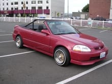 Convertible Civic on D's