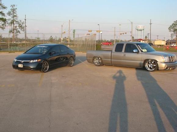 me n my friend jarretts bagged n now fully shaved silverado