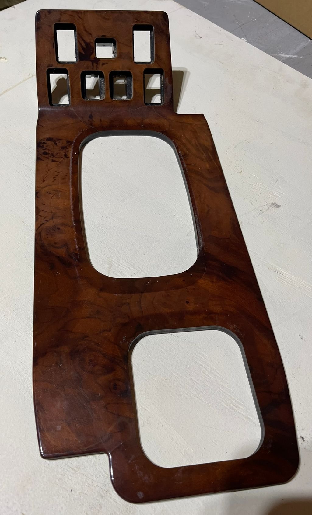 Interior/Upholstery - Wood shifter bezel trim deck switch plate - Used - 1998 to 2004 Land Rover Discovery - West Chester, OH 45069, United States