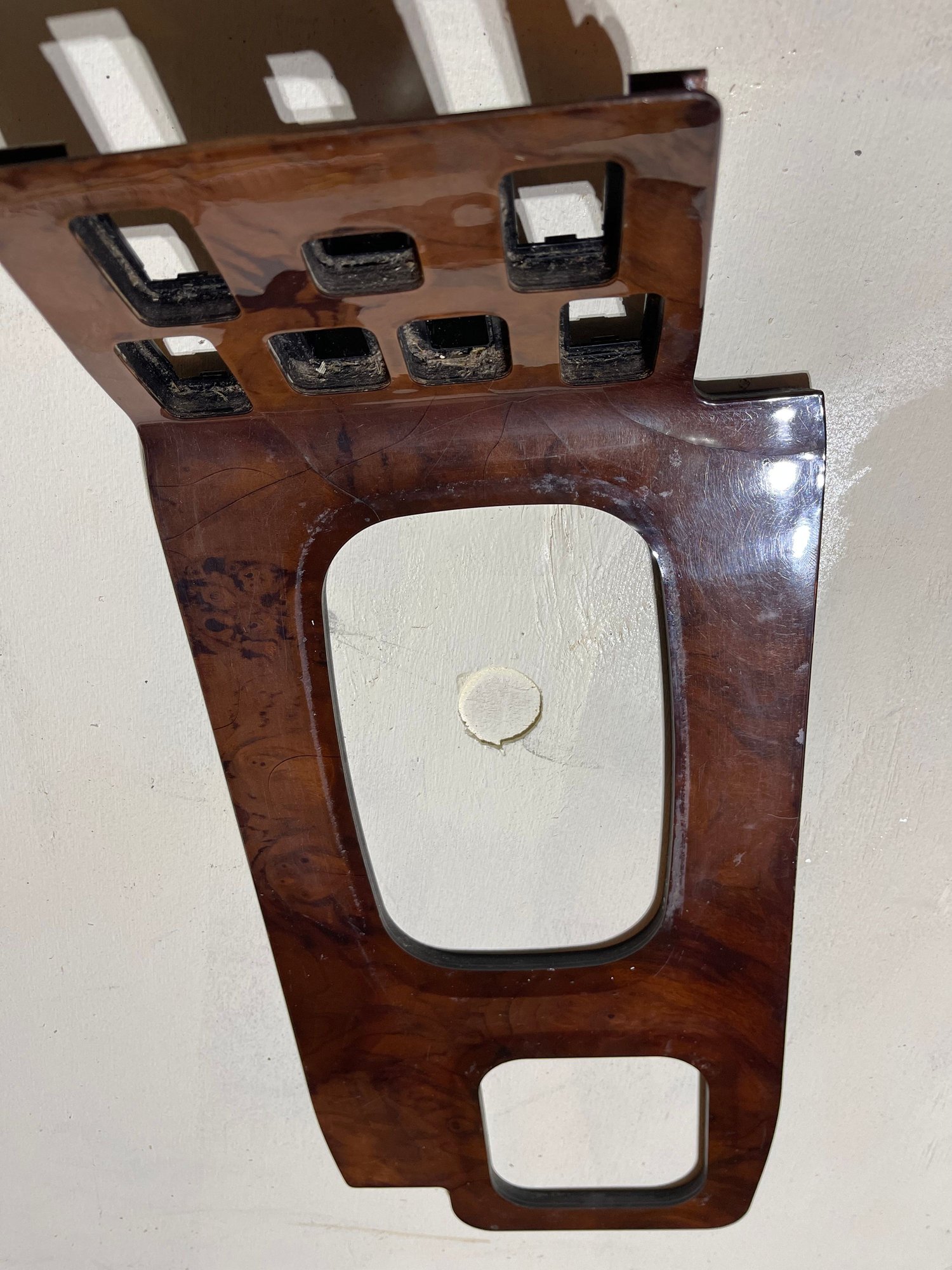 Interior/Upholstery - Wood shifter bezel trim deck switch plate - Used - 1998 to 2004 Land Rover Discovery - West Chester, OH 45069, United States