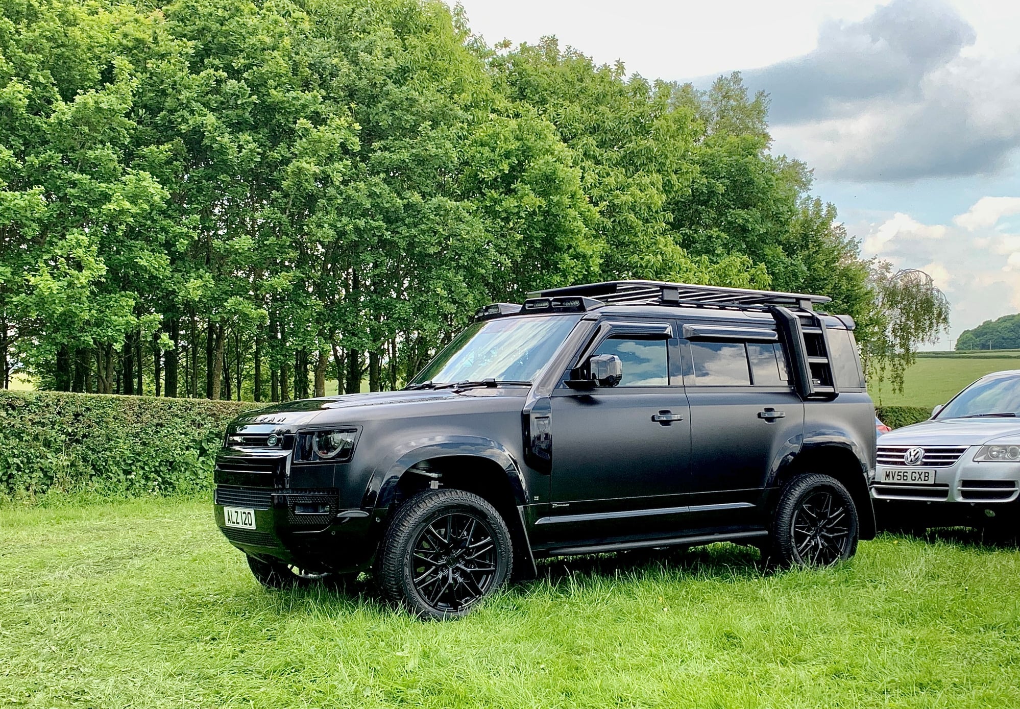 Land Rover Defender Murdered Out With Matte Black Wrap, New Wheels