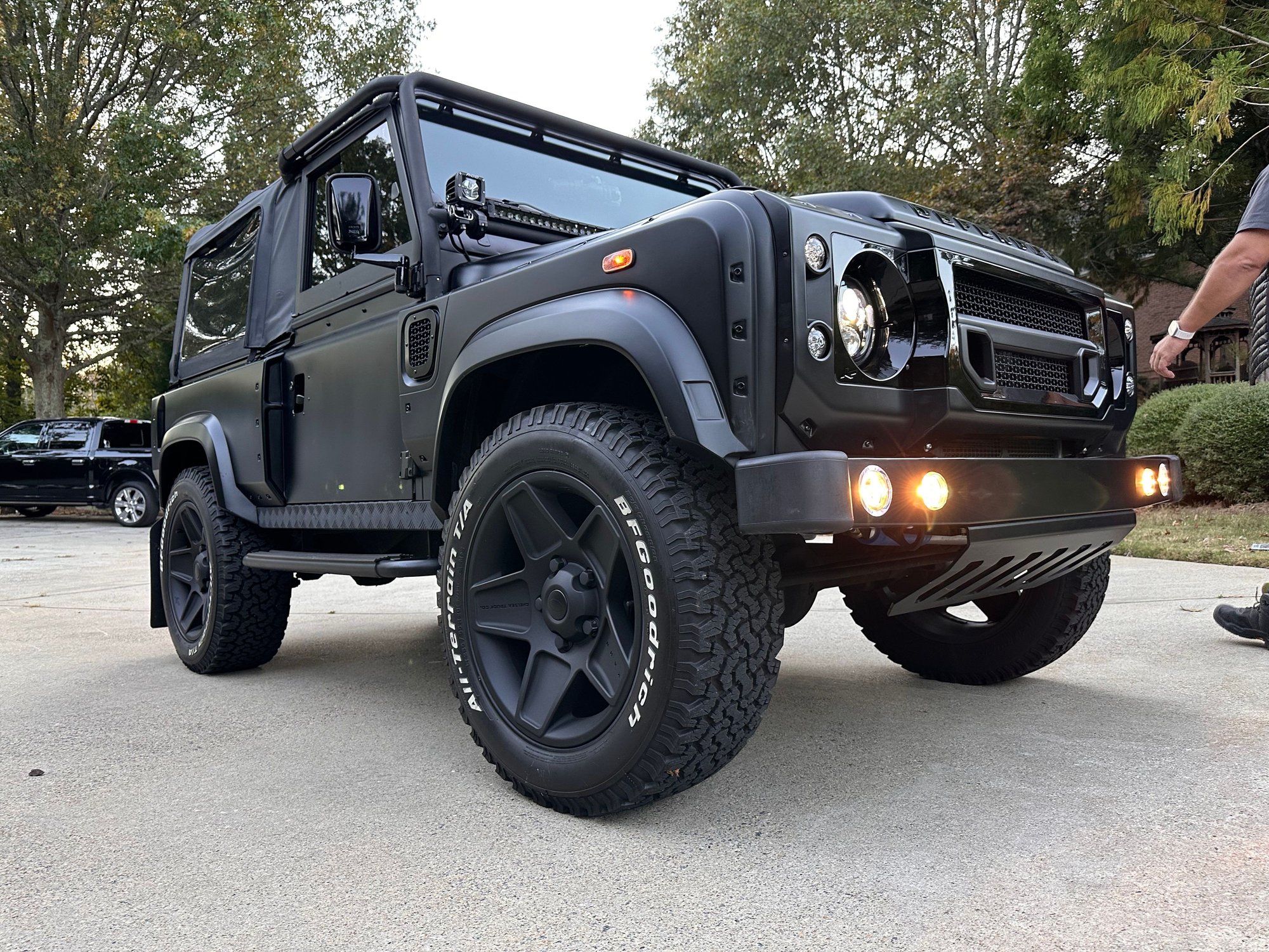1997 Land Rover Defender 90 - ALL CUSTOM Matte Black, luxurious interior - Used - VIN Saldv2240va117988 - 66,500 Miles - 8 cyl - Automatic - SUV - Black - Roswell, GA 30075, United States