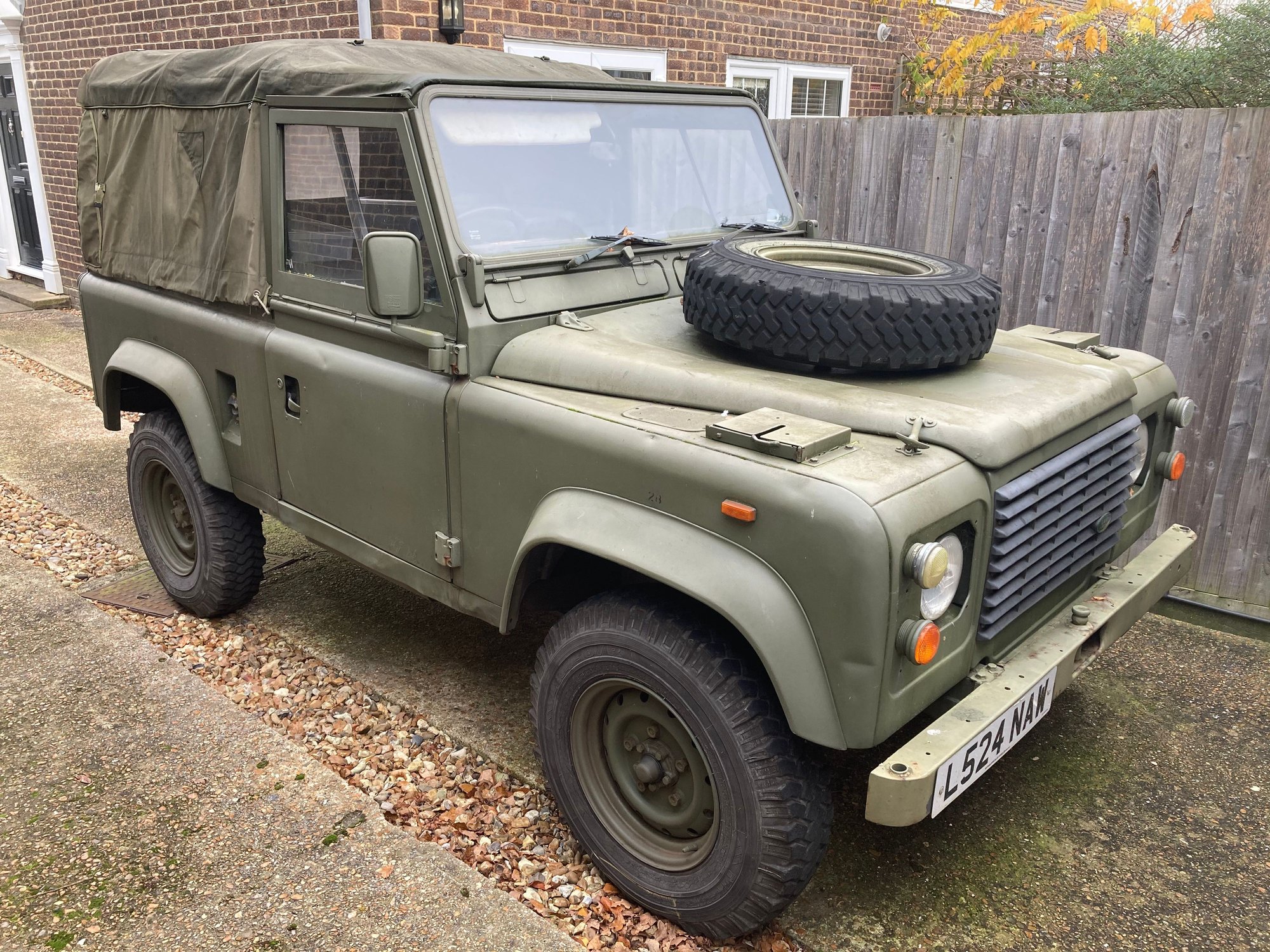 1994 Land Rover Defender 90 - Ex-army Land Rover 90 - Used - VIN SALLDVAC7LA938508 - 25,093 Miles - 4 cyl - 4WD - Manual - Convertible - Other - Ringmer BN85JU, United Kingdom