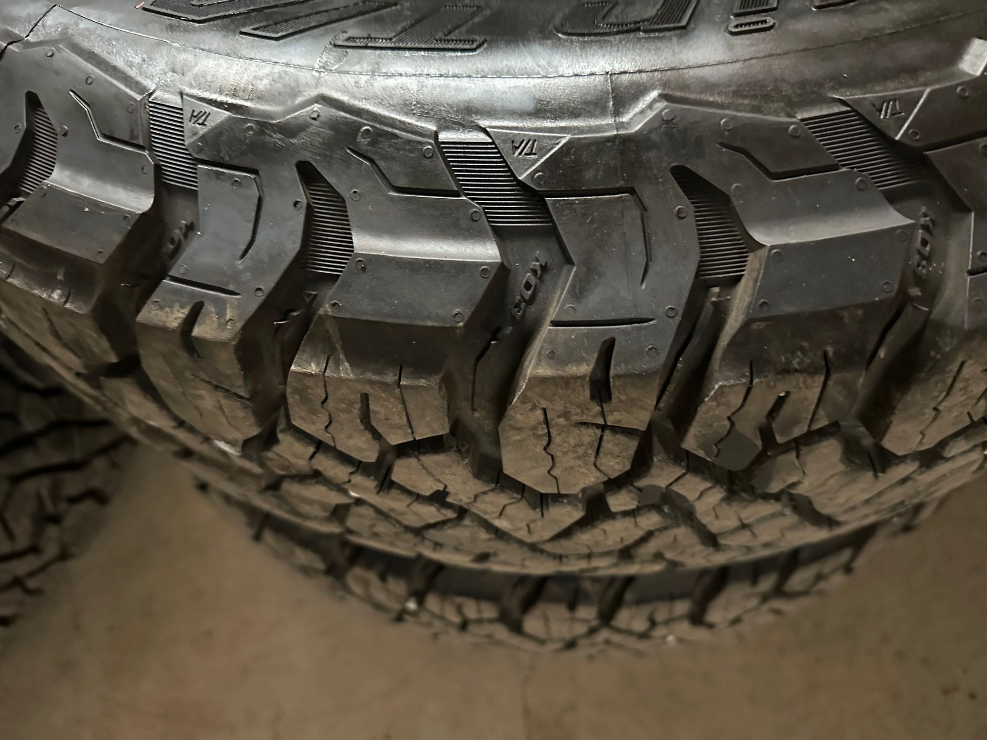 Wheels and Tires/Axles - As-new set of five (5) 265/70/18 BFG All-Terrain K03s mounted on factory steel wheels - Used - -1 to 2026  All Models - Burlington, VT 05401, United States