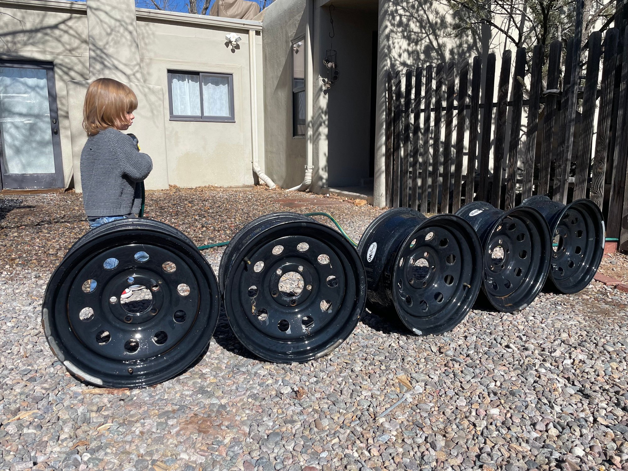 Wheels and Tires/Axles - 5 OKoffroad Steel 16in Wheels - Used - 1989 to 1998 Land Rover Discovery - Santa Fe, NM 87505, United States