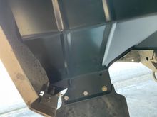 New splash guard, almost installed fully.