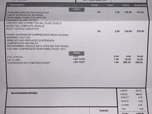 South Bay Ford Invoice