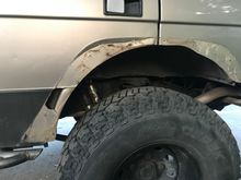 The other half…they freaking cut the door rather than notch the flare to handle the seam in the door. 