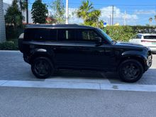 Black Santorini, black interior and we had the side steps metal coated black. Looks sharp! 