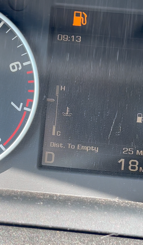 From a cold start it takes about 14 minutes to show overheating.