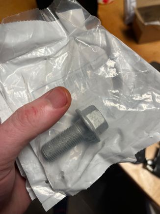 Big bolts for the front calipers. Single use throwaway due to the high torque on them. Not 100% sure I need them for my brakes but got them as I’m almost sure. 

