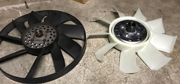 Assembled side by side shot.. all old on left (yeah I noticed one of my fan blades broke off… and shop didn’t say anything 🤦🏻‍♂️).