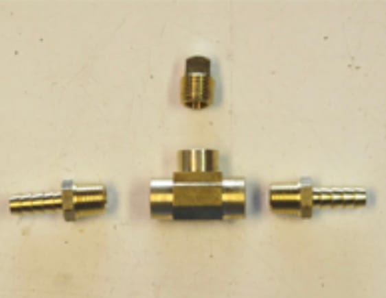 Coolant bleeder valve in brass