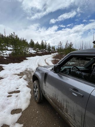 Snow and mud… 