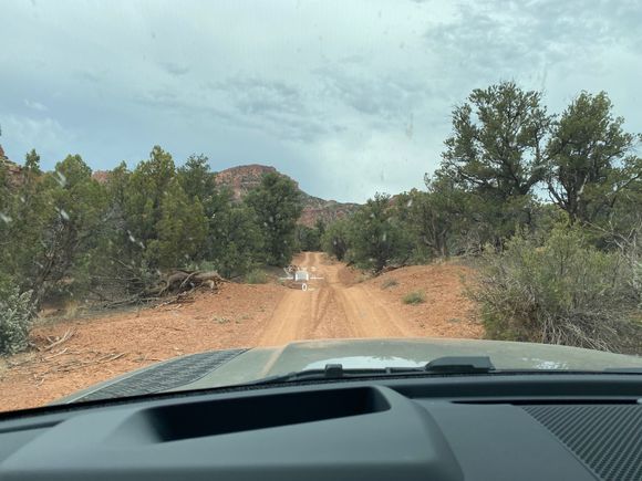 Note the head-up display in off-road mode...