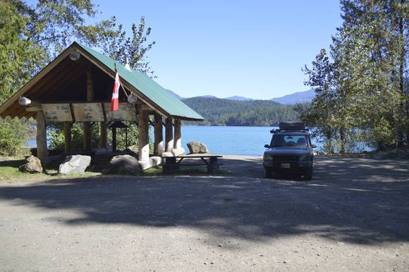 Hale Creek shelter maintained by the 4 Wheel Drive Assoc of BC