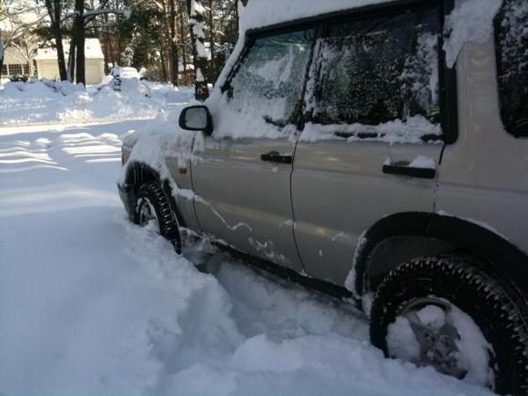 Making easy work of the snow.